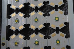 LEDs on star mounting plates