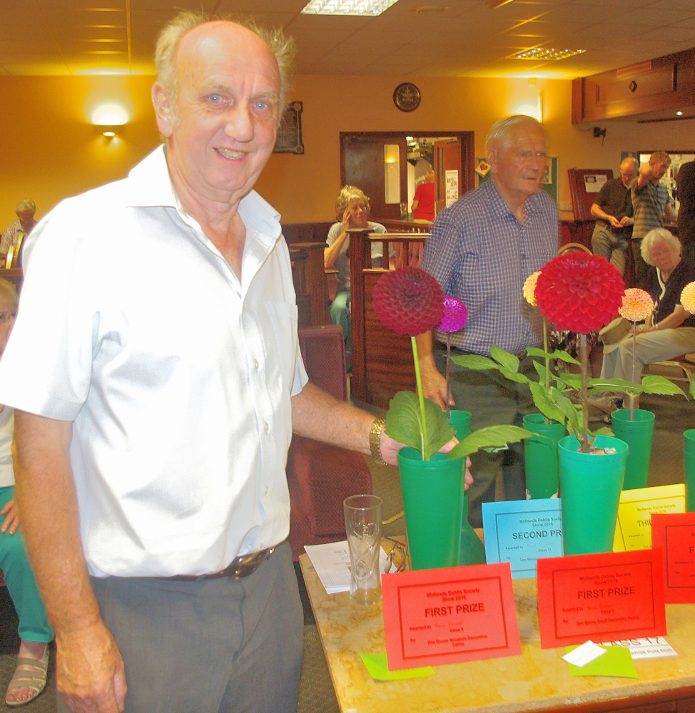 Ron with his winning blooms